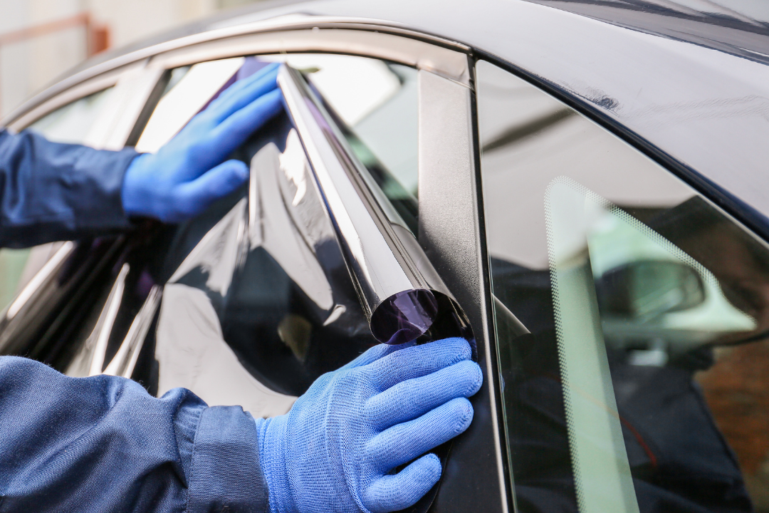 Car window tint installation in Boca Raton